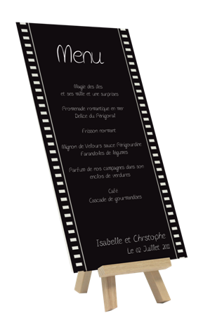 menu mariage cinéma